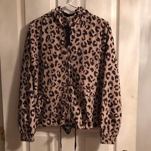 Cheetah Print Windbreaker